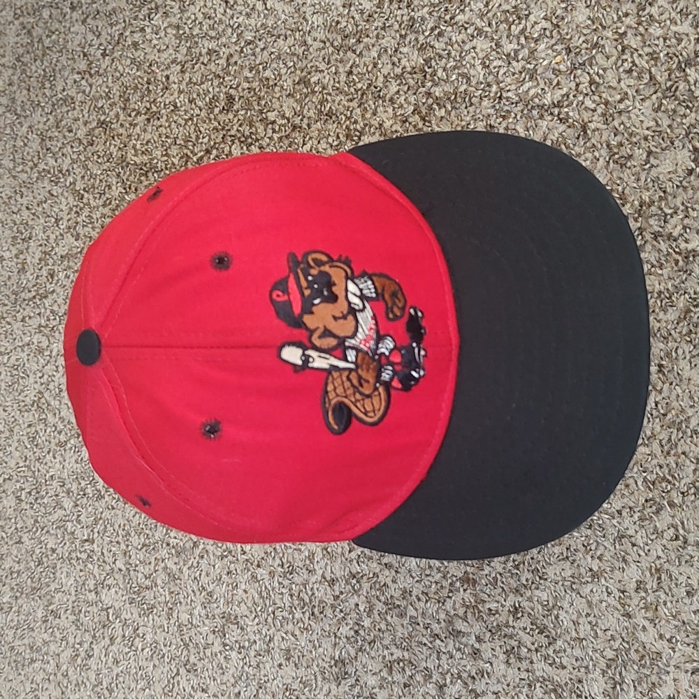 Vintage MLB Pro Line Portland Beavers Twins Red Black Baseball Hat 7 3/8 Rare